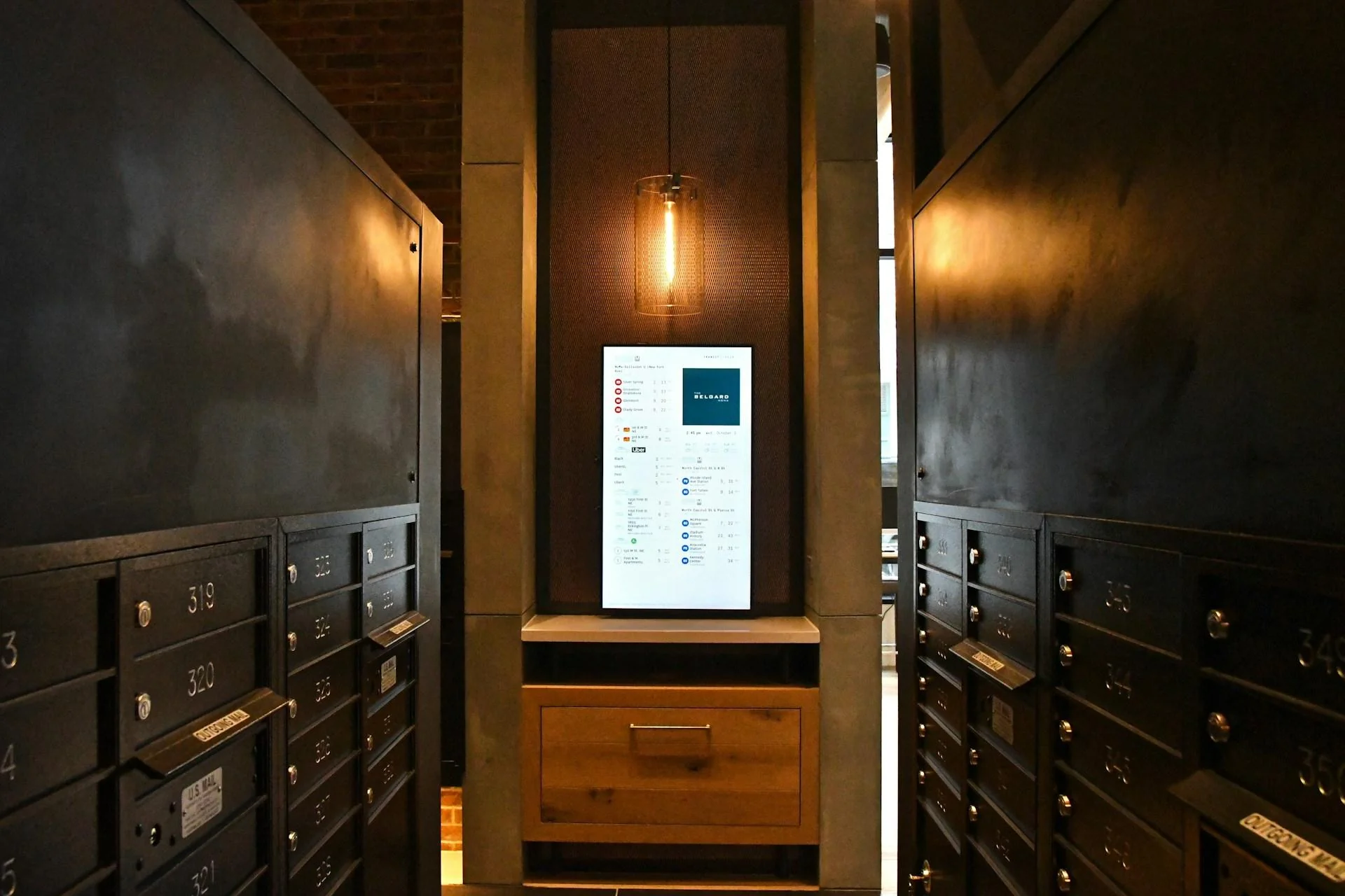 Modern secure document storage room
